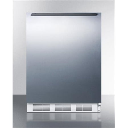 Summit Appliance FF61BISSHH 24 in. Freestanding Counter Depth Compact Refrigerator, (Best Value Counter Depth Refrigerator)