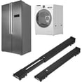 thumbnail image 1 of PATIKIL Rouleaux d'Appareils, Lot de 2 Glisseurs d'Appareils Extensibles avec 24 Roues, Déplacent Facilement les Laveuses, Sécheuses, Cuisinières, Réfrigérateurs, mini-Frigo, Appareils de Cuisine et Meubles, Noir, 1 of 7