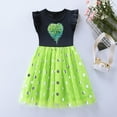 thumbnail image 2 of AUNVITO Girls Summer Sleeveless Dress Flutter Sleeves Snowflake Sequins Embroidery Round Neck Tulle Fairy Tale Party, 2 of 9