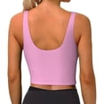 thumbnail image 3 of Naloa Rose Red Sports Bras for Women, High Support Bra with Removable Pads, Comfortable - Medium, 3 of 9