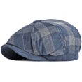 thumbnail image 6 of Berets Spring Autumn Men Women Cap Male Female Artist Painter Beret Hat Ivy Flat Beret Cap Plaid Octagonal Newsboy Cap golf hat Newsboy Cap Irish Cap Newsies Cabbie Hat for Men Flat Winter Hat Men, 6 of 7