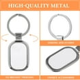 thumbnail image 2 of WORGEOUS 10 pcs  Metal Key Chains Blank Key Chains Diy Photo Car Key Rings For Lover, 2 of 8