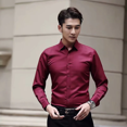 thumbnail image 1 of Camisa blanca de manga larga para hombre, ropa de trabajo profesional informal de negocios, suaviza tu silueta, camisa de traje con cuello cuadrado sin arrugas, 1 of 4