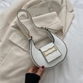 thumbnail image 4 of Bolsos de moda para mujer, bolso de hombro tipo mensajero de lujo ligero con forma de media luna, 4 of 6
