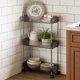 thumbnail image 4 of Clear Acrylic Rolling Storage Carts 3 Tier Slim Narrow Multi Function Trolley With Wheels Space Saving Gaps Organizer For Bathroom Kitchen Laundry Small Spaces, 4 of 6