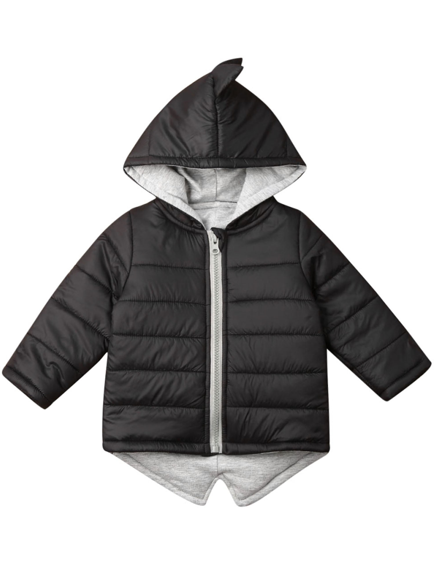 girls black padded coat