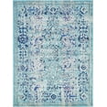 thumbnail image 2 of Rugs.com Fleur Collection Rug – 10' x 13' Light Blue Medium-Pile Rug Perfect For Living Rooms, Large Dining Rooms, Open Floorplans, 2 of 9