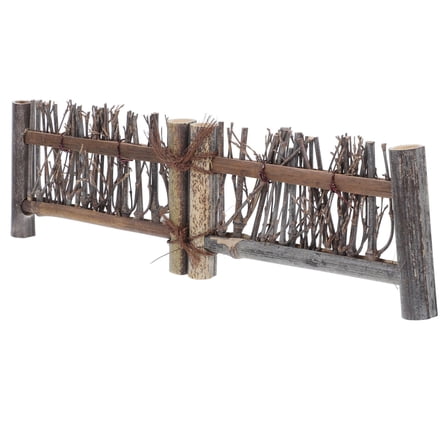 BESTYASH Bamboo Edging Mini Fence for Garden Brown Oriental Ambiance 1Pack