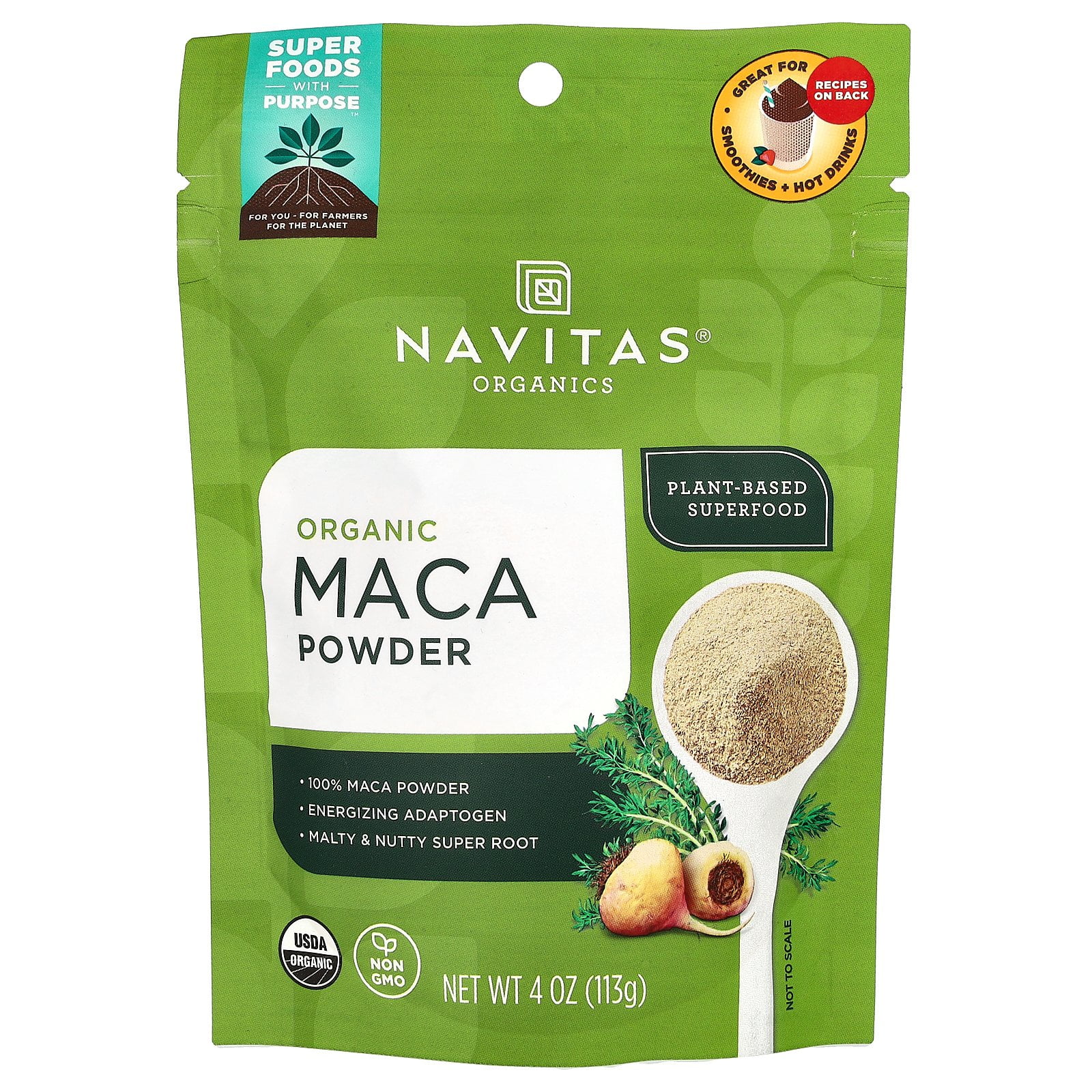 Navitas Naturals Organic Maca Powder, 4 Oz