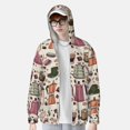thumbnail image 4 of Gaeub Vintage Coffee Men's and Women's UPF 50+ Long-Sleeved Sun Protection Clothing, Fishing Shirt Long Sleeve Zip - X-Large, 4 of 9