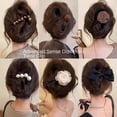 thumbnail image 2 of Women's high-end rose blossom twist clip, new style, back of the head straight clip, grab clip, versatile hair clip and hair accessory (2 pieces), 2 of 4