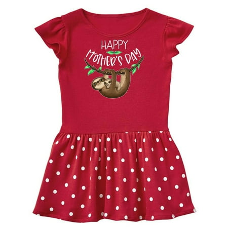 

Inktastic Happy Mother s Day Cute Mom and Baby Sloth Gift Toddler Girl Dress