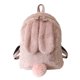 thumbnail image 1 of Mini mochila de piel sintética para mujer, de viaje con bolso de hombro Orejas de conejo, bolsa de felpa a la moda, mochila escolar para niñas, Invierno Fivean unisex, 1 of 2