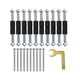 thumbnail image 2 of Juego de 21 tornillos de casete para varilla de soporte, llave resistente a la oxidación para interruptor de pared 86 tipo aislado, 2 of 8