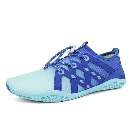 

Hicooer Coolcsea Water Shoes Men s Women s Swim Shoes Outdoor Beach Barefoot Quick-Dry Aqua Pool Socks Swimming Yoga Surfing Exercise Blue