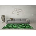 thumbnail image 3 of Ahgly Company Indoor Rectangle Abstract Emerald Green Modern Area Rugs, 2' x 3', 3 of 4