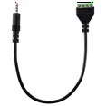thumbnail image 2 of 3.5mm Screw Terminal Adapter Speaker Cable 4-Core Stereo TRRS Male Hole to AV 4 Screw Terminal Balun Connector Cable, 2 of 9