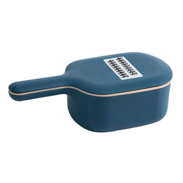 Xingzhi Easy To And Storage Multifunctional Potato Carrot Cucumber Slicer Made dark blue 1Set
