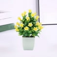 thumbnail image 4 of Hxoliqit Artificial Potted Plants Faux Floral Arrangements For Desk Home And Office Decor Plastic Decorative Vase For Living Room Bedroom Bathroom Artificial Flowers Artificial Plants & Flowers, 4 of 6