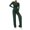 Green, variant on Women's Casual Suit Set Pleated Top Wide Leg Pants Tracksuit Comfortable Stylish Outfit Omen 2 Piece Wear