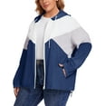 thumbnail image 2 of Avoogue Women Plus Size Waterproof Rain Jacket Raincoat Packable Outdoor Hooded Windbreaker, 2 of 7