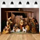 thumbnail image 3 of Fondo de escena de la natividad de Navidad con el nacimiento de Jesús, la Santa Cruz y la Biblia, perfecto para estudio fotográfico, decoración de pared, 3 of 5