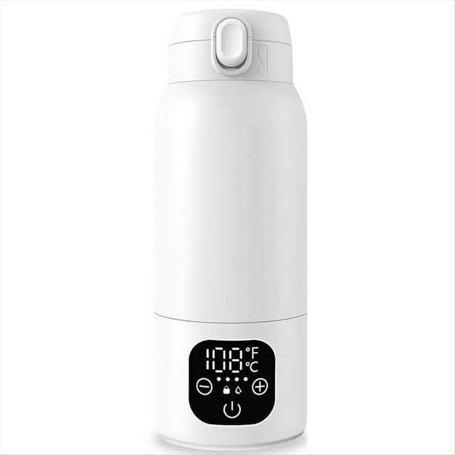 Calentador de Leche Portátil para Viajes, Recipiente para Biberones de 17 Oz con Batería de Larga Duración de 11000 MAh y Calentamiento Rápido.