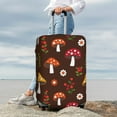 thumbnail image 4 of Uemuo Woodland Mushroom with Flowers and Berries Printed Washable Luggage Cover - Fashion Suitcase Protector Fits 18-32 Inch Luggage -, 4 of 9