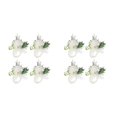 thumbnail image 1 of Qarigey Ramo de novia de flores artificiales ABS, de flores artificiales exquisita y realista, novia de boda, fácil de llevar leche blanca Muñeca flor 2Conjunto, 1 of 6