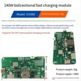 thumbnail image 2 of Módulo de Carga Rápida Bidireccional PD de 140 W, Módulo de Energía Móvil 2-6S para Baterías de Iones de Litio y LiFePO4, Carga Rápida., 2 of 5