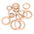 thumbnail image 4 of 12Pcs Wooden Rings 6 Different Sizes Natural Wood Rings Unfinished Wooden Rings for Crafts Macrame Jewelry Making 6 Sizes Set, 4 of 12