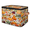 Multicolor 4, variant on CURLYOOT Maple Leaves Storage Bins with Zipper Lid Fabric Storage Baskets Boxes Autumn Washable Foldable Clothes Organizer Container with Leather Handles for Shelves Closet