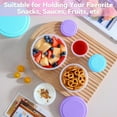 thumbnail image 4 of HonestMatter Salad Dressing Container, Set of 6 Leak Proof Sauce Containers for Lunch Box, Condiment Containers with Lids and Portable Food Storage, 2.6 Inch, 4 of 9