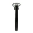 thumbnail image 4 of Womens Light Black Ring Anillo Para Mujer Stainless Steel Ring with AAA Grade CZ in Clear Bianca, 4 of 5