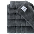 thumbnail image 6 of UpThrone Bath Towel Set of 6 - Cotton Hotel Bathroom Towels, Dark Grey, 6 of 9