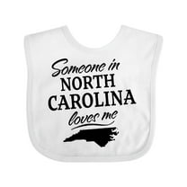 Inktastic Someone in North Carolina Loves Me Boys or Girls Baby Bib
