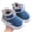 Navy, variant on Luogg Girls Slippers Winter Warm Shoes For Kids Cozy Indoor Outdoor Soft Lined Children's Booties With Heel Cover girls slippers for winter indoor use Size 25