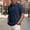 Dark Blue, variant on Chest-Pocket Collar Waffle Short-Sleeve Collared, Soft Pique Fabric for Weekend Mall Shopping White S