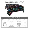 thumbnail image 7 of Wukai Rainbow Butterflies Waterproof Tablecloth for Kitchen Dining, Fits Square Tables for 2-4 Seats -54"x54", 7 of 7