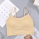 thumbnail image 1 of Top de tubo sin costuras con almohadilla para el pecho, chaleco, ropa interior sin costuras que envuelve el pecho, hermoso sujetador con tirantes ajustables en la espalda, 1 of 6