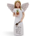 thumbnail image 1 of Regalo de jardinería: un ángel de jardín esculpido a mano con forma de cowspt, 1 of 6