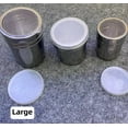 thumbnail image 1 of Large Non-Magnetic Stainless Steel Powder Shaker with Durable Mesh & Plastic Lid - Ideal for Coffee, Herbs, Spices - Even Distribution, Easy to Clean & Store - Perfect for Culinary Use, Camping,, 1 of 6