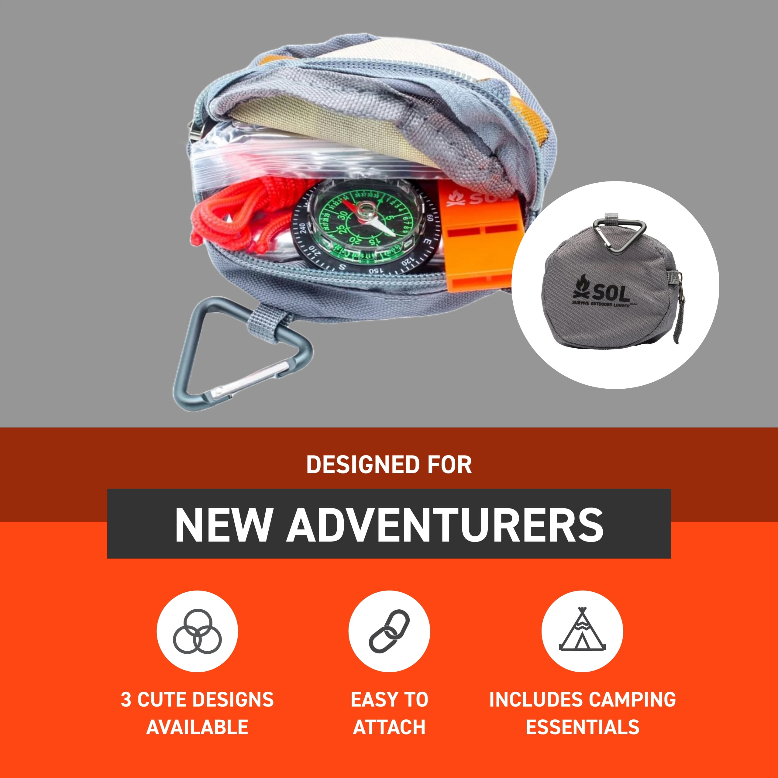 SOL Survive Outdoors Longer Camp Critter Kit Bear - (Pack of 2)