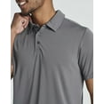 thumbnail image 5 of Real Essentials 3 Pack: Men's Dry-Fit Short Sleeve Polo Shirt - Performance Golf Moisture Wicking (Available In Big & Tall), 5 of 6