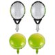 thumbnail image 1 of juego de globos de tenis para fiesta, globos verdes de tenis, decoraciones para fiesta de tenis, globos de aluminio con forma de pelota de tenis, globos de raqueta de tenis para fiestas de cumpleaño, 1 of 4
