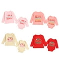 thumbnail image 7 of Uccdo Big Sister Little Sister Matching Outfits Toddler Girls Cotton T-shirt Tops Newborn Baby Romper 1Pcs, 7 of 7