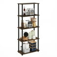 thumbnail image 4 of Furinno Turn-N-Tube 5-Tier Multipurpose Shelf Display Rack in Amber Pine/Black, 4 of 6