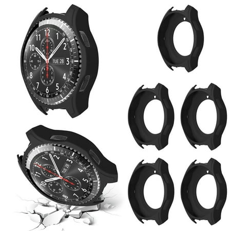 Mosunx 5PCS Silicon Slim Smart Watch Case Cover For Samsung Gear S3 (Best Keyboard For Gear S3)