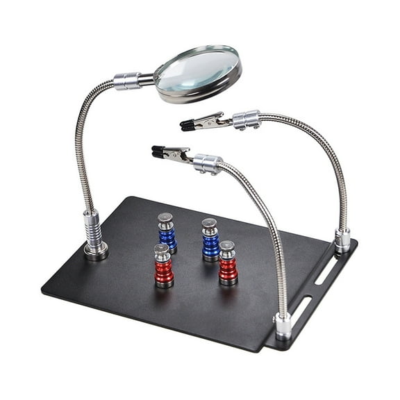 Magnetic PCB Circuit Board Holder Flexible Arm Soldering Third Hand Welding Station Soldering Iron Stand Repair Tools