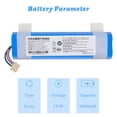 thumbnail image 2 of Batería LBTPH 14,4 V 3400 mAh para robot Ecovacs Deebot, 2 of 7